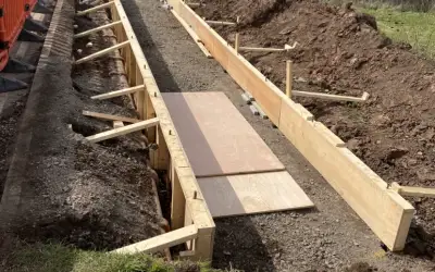 Photo of Shuttering for Safety Barrier